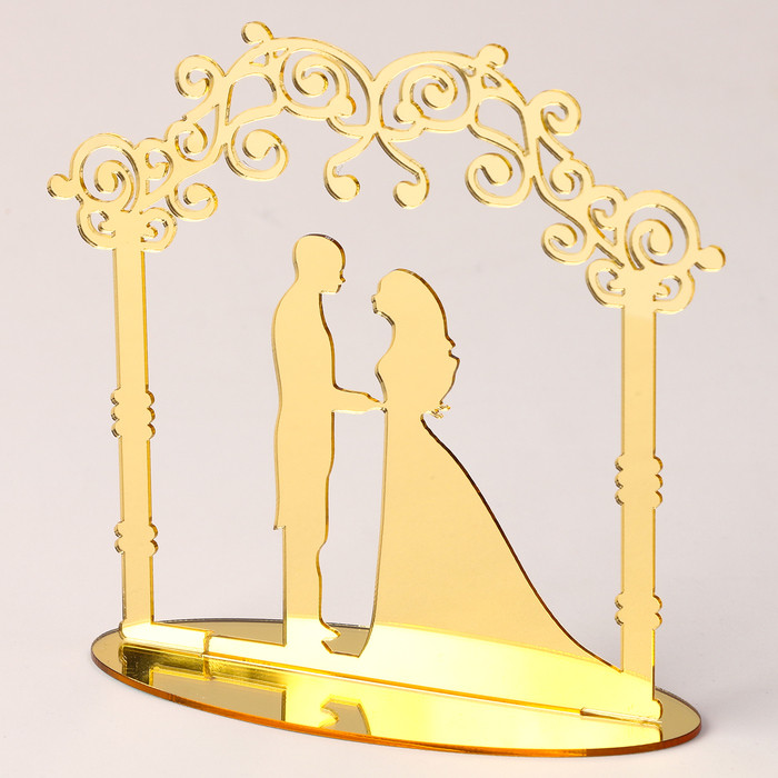 Топпер "Свадебная церемония", золото