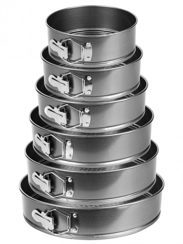 Металлическая форма для выпечки разъемная с дном