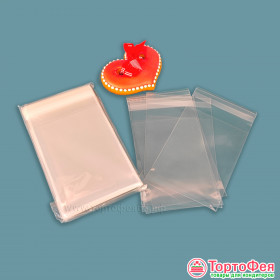 Пакетики прозрачные 7х10 см с клеевым клапаном / 10 шт 