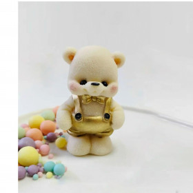 Фигурка из глазури &quot;Мишка в штанишках&quot; 7,3 см / 1 шт 