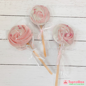 Безе на палочке, Розовое / 1 шт