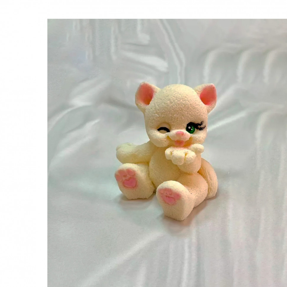 Фигурка из глазури "Кошечка" 6,5 см / 1 шт 
