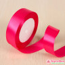 Лента атласная Ярко-малиновая 2 см, 22 м