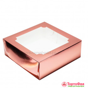 Коробка 20х20х7 см с окном