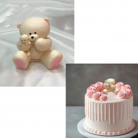 Фигурка из глазури &quot;Милый с игрушкой&quot; 6,5 см / 1 шт 