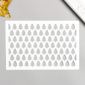 Трафарет «Елочки» 24х16 см  