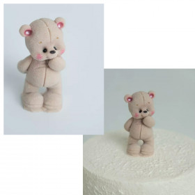 Фигурка из глазури &quot;Милый мишка&quot; 7,5 см / 1 шт