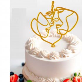 Топпер "Пара", золотой 