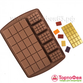 Форма силиконовая Плитка + мини-плитки