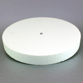 Подложка из пенопласта d 32 (толщ. 4 см) с отверстием 