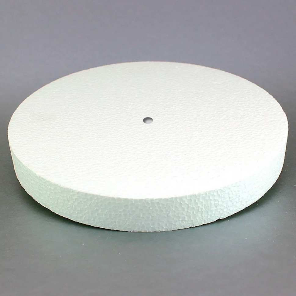 Подложка из пенопласта d 32 (толщ. 4 см) с отверстием 