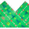 Бумага тишью Зеленая "Елочки, подарки", 1 лист (50х66см)  