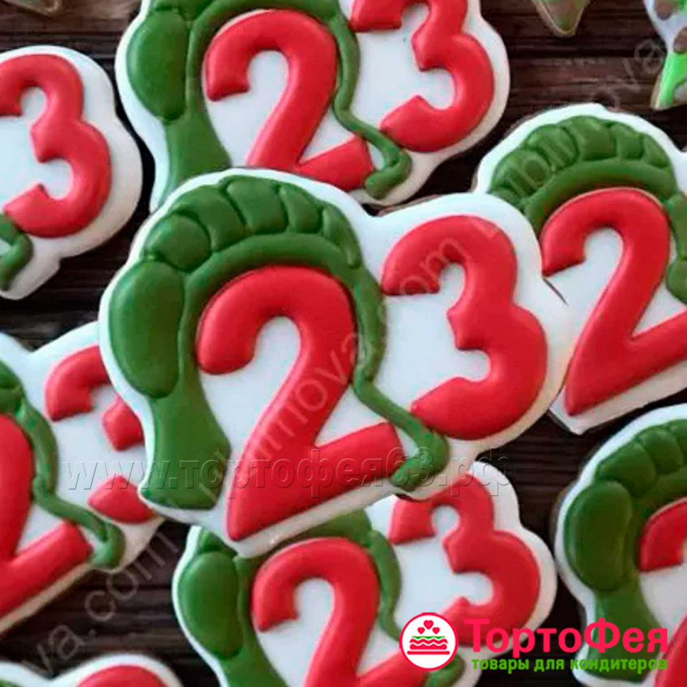 Вырубка+трафарет "23 февраля / шлем танкиста" Вырубка+трафарет "23 февраля / шлем танкиста"