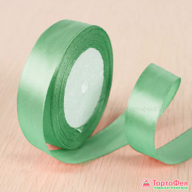 Лента атласная Мятная 2 см, 22 м