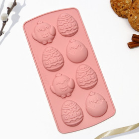 Форма силиконовая "Пасха" № 2, 8 яч.