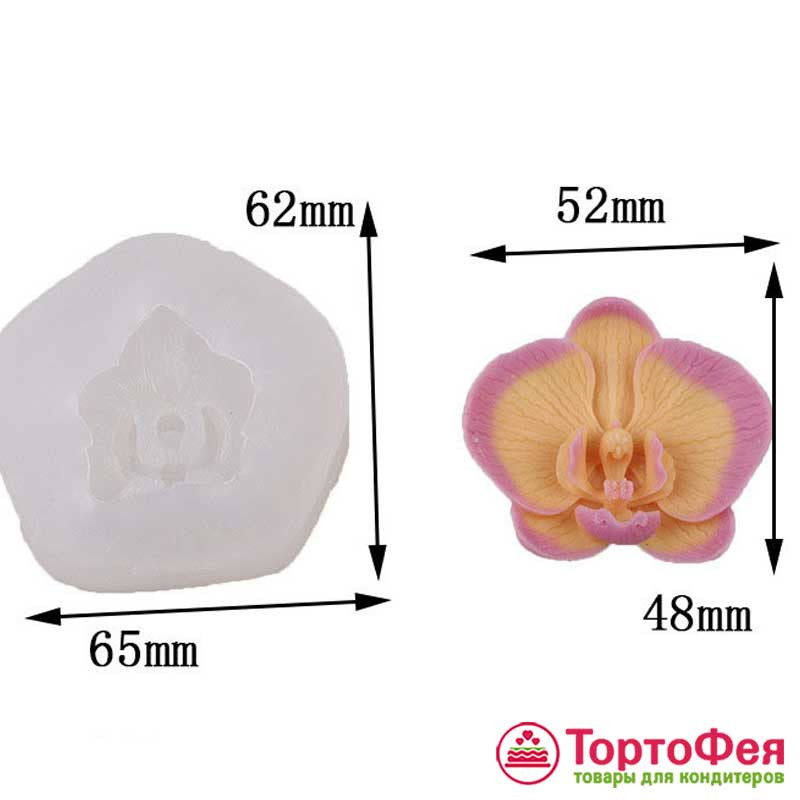 Молд силиконовый "Орхидея" 5,2 см / Китай