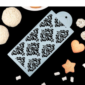 Трафарет «Вензеля» 30х10 см