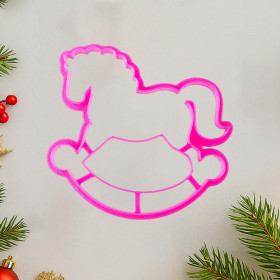 Вырубка &quot;Лошадка качалка&quot;, 10х9 см