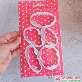 Вырубка &quot;Облака&quot;, набор 5 шт 