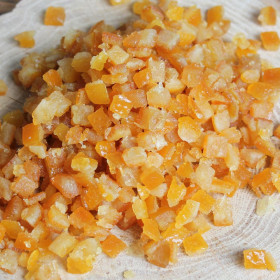 Цукаты из цедры апельсина, кубик 4*4 / 50 гр 