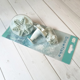 Вырубка-плунжер &quot;Снежинка резная&quot;, набор 3 шт