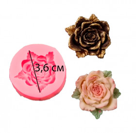 Молд &quot;Роза с листочками&quot; / Китай