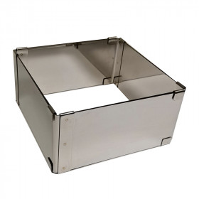 Форма разъемная квадратная 15-28 см (выс. 12 см) 