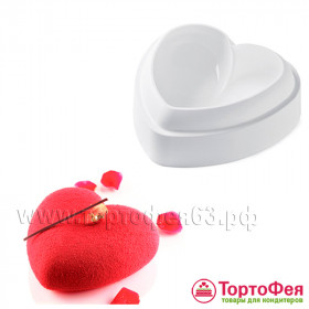 Форма силикон.для муссового десерта СЕРДЦЕ / 14 см