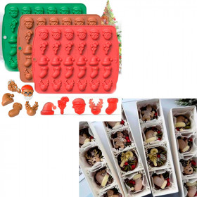 Форма силиконовая &quot;Новый год&quot;, 30 яч.