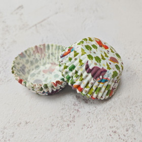 Капсулы бумажные 40х25 мм &quot;Сказочный лес&quot; / 50 шт