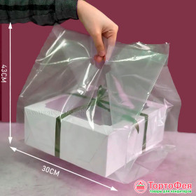 Пакет полиэтиленовый прозрачный большой 30х43 см