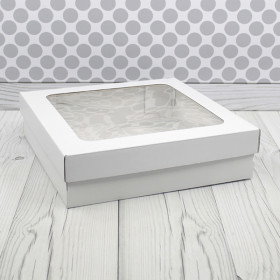 Коробка для кейтеринга, фуршета 30х30х8 см (внутри белая) 