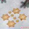 Набор украшений из акрила "Снежинки "С Новым годом" / 8 шт