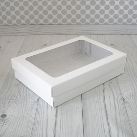 Коробка для кейтеринга, фуршета 35х25х8 см, (внутри белая)