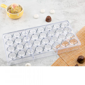 Форма поликарбонатная &quot;Полусферы 2,7 см&quot; 32 шт  