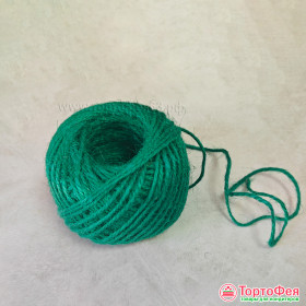 Шпагат джутовый Зеленый 2 мм, 5 м 