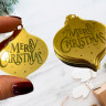 Декор из акрила "Merry Christmas", елочная игрушка    