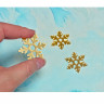 Декор из акрила "Снежинка мини" золотая, 3 см