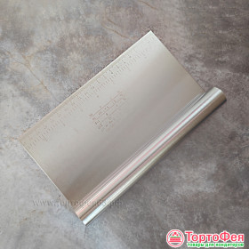 Скребок металлический с линейкой, 20 см 