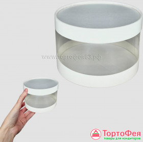 Коробка круглая d 12 выс.7 см , Белая