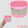 Коробка круглая d 12 выс.7 см, Розовая