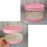Коробка круглая d 12 выс.7 см, Розовая
