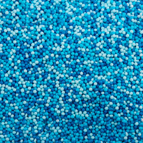 Посыпка шарики Голубые/Синие/белые  2 мм, 25 г
