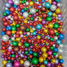 Шарики рисовые в глазури. Блеск "Праздник" 2-13 мм, 20 гр  