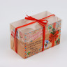Коробка для 2 капкейков с прозрачной крышкой "Письмо Деду Морозу"