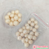 Шарики рисовые в глазури. Жемчужно-кремовый 12-13 мм, 25 гр 