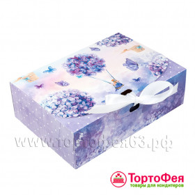 Коробка 16,5х11х5 см, &quot;Гортензия&quot;    