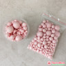 Шарики рисовые в глазури. Нежно-розовые, 2-13 мм / 25 гр  