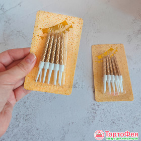 Свечи малые Бронза, 6,5 см / 10 шт 