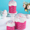 Форма бумажная Кулич "Светлая Пасха" 120 гр (7*8,5 см) / 10 шт    